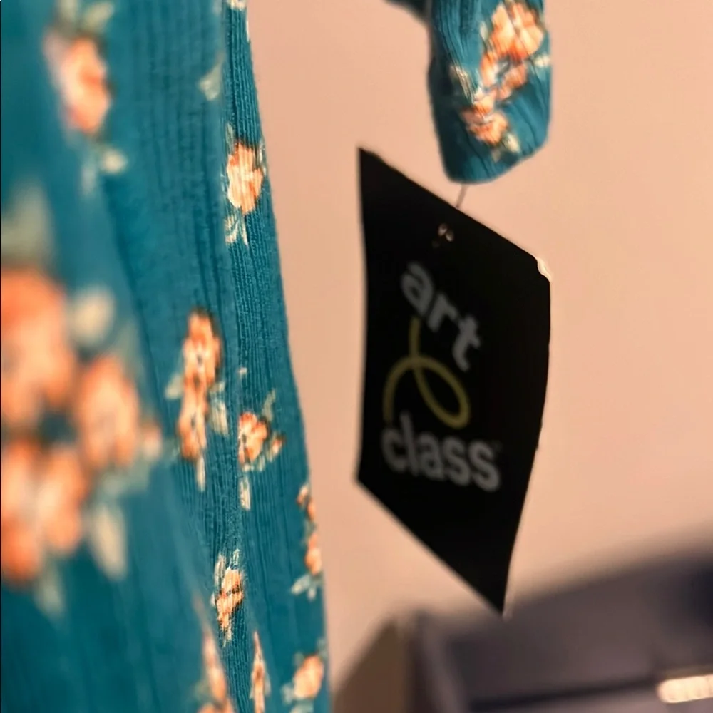 Art Class Blue Long Sleeve Sheath Dress - Picture 3 of 4